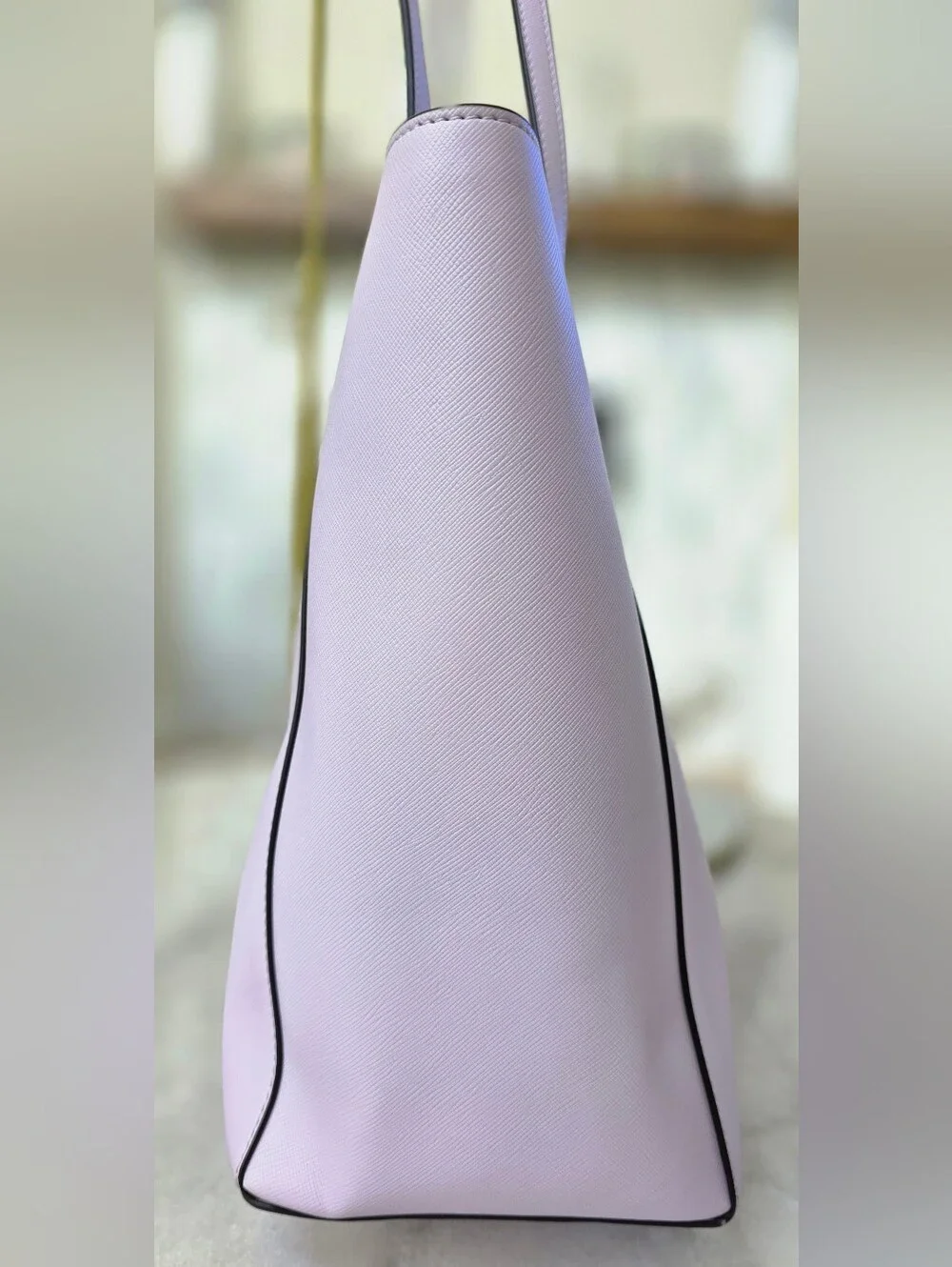 Kate Spade New York Dana Large Tote Violet Lavender Saffiano PVC NWT